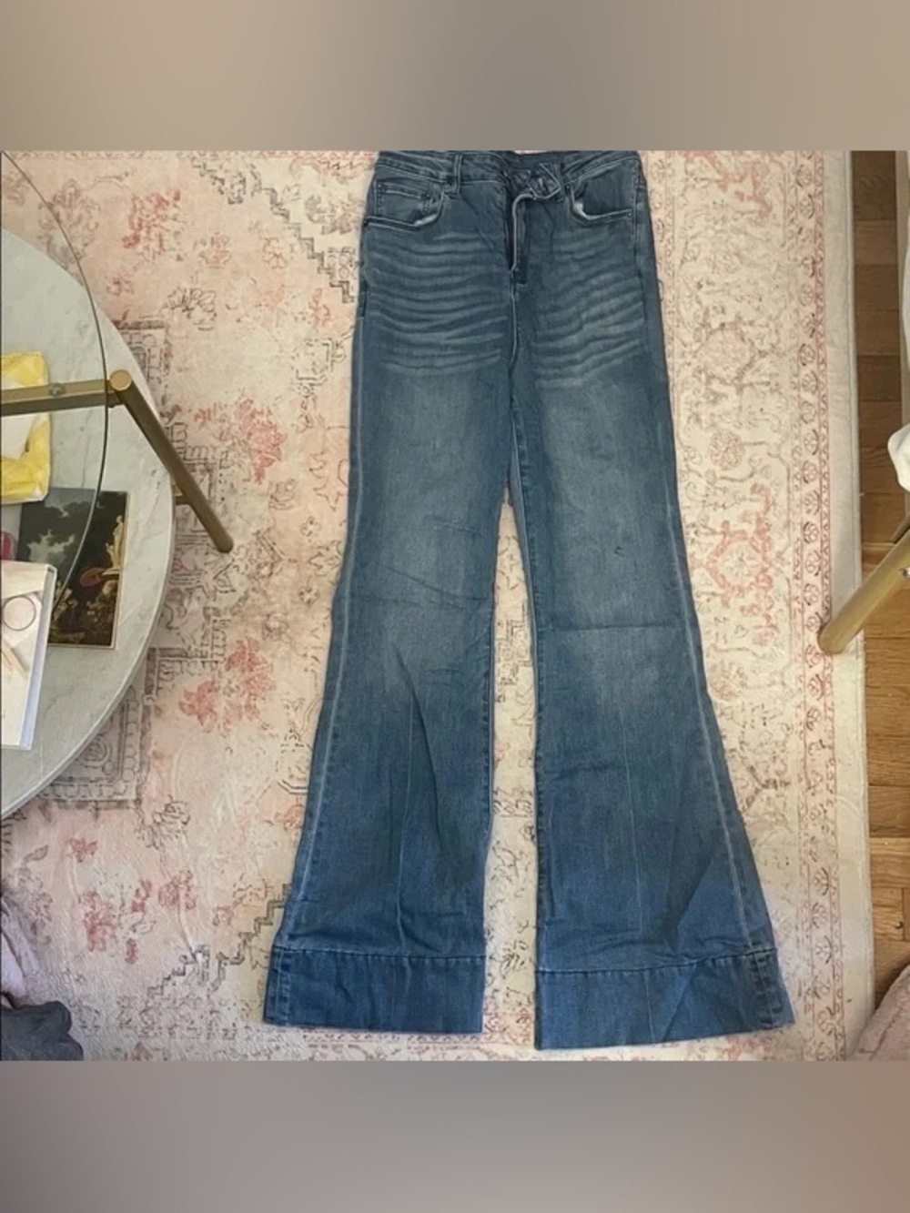 🍡High-Rise Wide Leg Jeans in Medium Blue